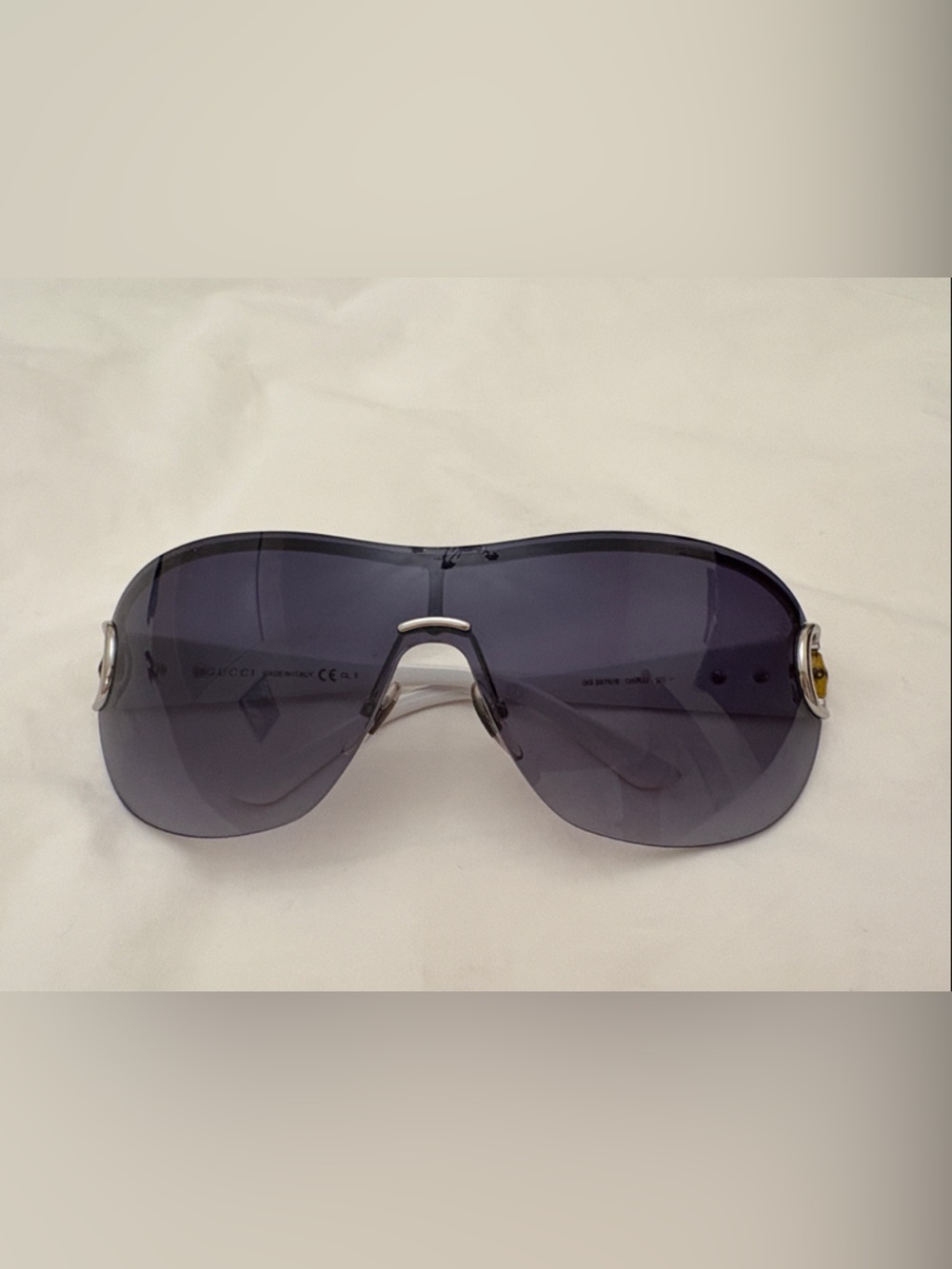 Gucci Rimless Shield Sunglasses - Smoke Lenses
